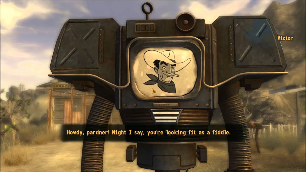 Victor from Fallout New Vegas saying Howdy